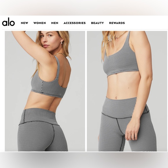 NWT Alo Legging XS Houndstooth Print - Picture 2 of 2